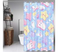 Pink Shower Curtain Dream Shower Curtains for Bathroom, HD Printing Waterproof Bathroom Curtains with 12 Hooks, Polyester Bath Curtain Machine Washable for Shower Stall 100 * 180cm -ly25072611L