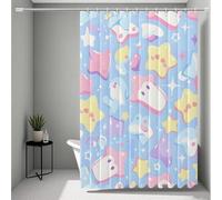 Pink Shower Curtain, Shower Curtains Dream Bathroom Curtains with 12 Hooks, HD Printing Waterproof Bath Curtain Quick-Drying Washable for Wet Room, Bathroom Decor, Shower Stall 120 * 200cm -ly25072GS