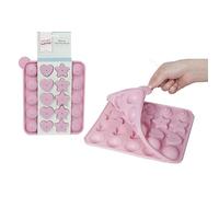 Pink Silicone 20 Shaped Cake Moulds (1 Pc.) - Easy Release & Cleanup Moulds - Unique & Fun Baking Designs - Perfect for Every Celebration