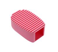 Pink Silicone Laundry Brush Handheld Hollow Washboard