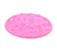 Pink Silicone Slow Feed Pet Bowl for Cats and Dogs | Creative Jungle Shape, Adorable Styling, Aids Digestion, Compact Single Piece for Everyday Feeding