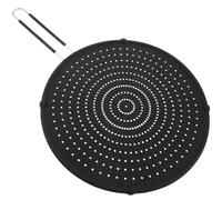 Pink Silicone Splatter Screen Pot Cover with Long Handle for Frying