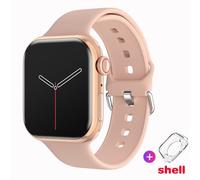(pink, silicone strap) 2023 Watch 9 Smart Watch Men Body Temperature BT Call NFC Always on Display Fitness Women Series 8 Smartwatch