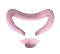 (pink) Silicone Vr Face Pad Cover For Oculus Quest 3 Cover Vr Headset Sweatproof Waterproof Replacement Face Pads Mask Quest 3 Vr Accessories