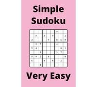 Pink Simple Sudoku Book, 9x9 Puzzles, 200 Pages, 5x8, Very Easy