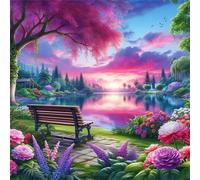 Pink Sky Lake 500 Piece Jigsaw Puzzles for Adults and Kids, Impossible Puzzle, Jigsaws 500 pieces for adults Gifts, Difficult jigsaw puzzles for The Whole Family