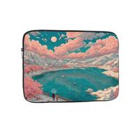 Pink Sky Laptop Bag, 15 inch Lightweight and Compact Handbag, Suitable for Travel and Work University