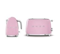 Smeg Bundle Set KLF03 Kettle & TSF01 2 Slice Toaster - Pink