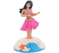 Pink Solar Powered Dancing Girl Swinging Hawaiian Girl Grass Skirt Swing Shaking Head Doll Car Dashboard Dancing Figure Solar Dancing Figurines Desktop Ornaments Solar Power Kits Accessories Gifts