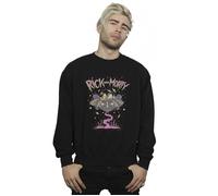 Pink Spaceship Sweatshirt Rick & Morty Black 5XL