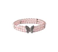 Pink Sparkling Butterfly Neck Piece Dog Accessories - M/L