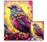 Pink Sparrow 1000 Piece Jigsaw Jigsaw Puzzles Challenging Brain Teaser, Family Activity, Home Decor, 26X38CM/10.23x14.96inch