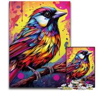 Pink Sparrow JigsawPuzzle 1000 Pieces for Adults Puzzles for Adults DIY Home Decor Gift, Brain Teaser Game 50x75CM/19.68x29.52inch