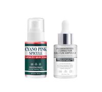 Pink Spicule Serum + Picotonic Shot Ampoule Duo for Women, Smoothing and Hydrating Face Essences, Korean Serum for Face, Refine Pores Moisturize (30ml, 2PC)