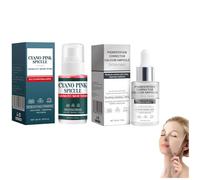 Pink Spicule Serum + Pigmentation Corrector Calcium Ampoule, Anti-Wrinkle Whitening Ampoule Duo For Pore Refinement, Brightening & Hydrating Facial Care For All Types Skin (2PCS)