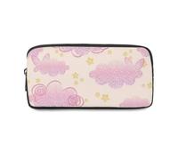 Pink Spiral Pencil Case Organiser with Zip Up Large Pencil Cases Pen Organiser Secondary School Supplies Secondary High School College Sixth Form Stationery Gifts for Women Men