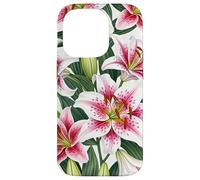 Pink Spotted Lily Flower Botanical Bloom Case for iPhone 14 Pro