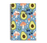 Pink Spotted Mushrooms 2026 Diary A5 To Do List Notebook Diary Book Ladies 2026 Planner for Study Week To View Monthly Year Planner with Dotted Line Note Page Slim