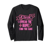 Pink Spread The Hope Find The Cure | Breast Cancer Long Sleeve T-Shirt