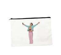 Pink Stage Buttefly Tattoo Pattern Band Harry One 1D Styles Direction Cosmetic Bag Makeup Pencil Case Custom Name Travel Organiser Purse Wallet School Bag Mini Canvas Toiletry Bags Luggage