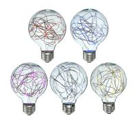 (Pink) Star Starry Sky LED Firework Filament Retro Xmas Decor Light 5Color Light Bulb