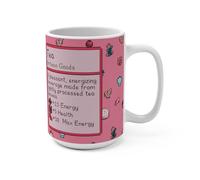Pink Stardew Valley Premium Quality Mug - 11 Oz Coffee/Tea Cup - Unique Gift Idea for Friend/Coworker/Loved One (White, 15oz)