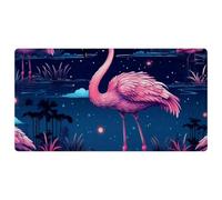 Pink Starry Flamingo-1183 Cushioned Kitchen Runner Rug Mat Stain Resistant, Easy Wipe Clean for House Sink Office,15.7"x29.5"in