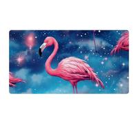 Pink Starry Flamingo-1186 Cushioned Kitchen Runner Rug Mat Stain Resistant, Easy Wipe Clean for House Sink Office,15.7"x29.5"in