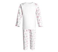 Pink Stars Blank Pyjamas for Embroidery - Vinyl - HTV - DTG - Boy - Girl - Unisex - Various Sizes - Cotton (as8, age, 1_year, 2_years)