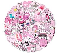 Pink Stickers Cute Girl Sticker kit for Computers Aesthetic Decals Scooter Stickers Scrapbooking Agenda Great Small Present Girls
