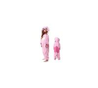 (Pink Stitch, Size L is recommended for heights between 168-178cm) Pokemon Gengar children's three-eyed monster cartoon one-piece pajamas Gengar Squirtle performance Pokemon