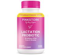 Pink Stork Total Lactation Probiotic: Nursing Probiotic for Women + 10 Billion CFU for Immune Health + Digestion + Gut Health + Breastfeeding + Colic Relief for Newborns, Women-Owned, 30 Capsules