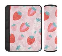Pink Strawberry 2 pcs Shoulder pad Protects Your Neck and Shoulders for Most Cars funda para cinturón de carro