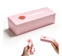 Pink Strawberry Butter Stick Squishy Slow Rise, Viral Slow Rising Soft Squeeze Fidget for Anxiety Relief, Sensory for Adults, Office Desk Novelty Gift (Strawberry Butter)