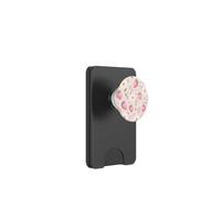 Pink Strawberry Daisy Pattern Cute Floral Aesthetic Design PopSockets PopWallet for MagSafe