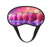 Pink Strawberry Ultimate Eye Mask for Sleeping, Soft and Comfortable Eye Mask, Relaxing Zero Pressure Night Blindfold.