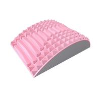 (Pink) Stretching back cushion to relieve back pain, support the lumbar spine, relieve herniated discs, sciatica and cervical pain.