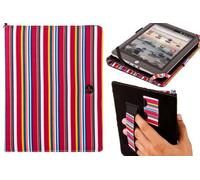 Pink Stripe 8 Inch Tablet Cover for A1CS FUSION5 ECONOMY Tablet PC - 8" screen 8 Inch Android 4.0.3