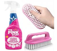 Pink Stuff Carpet & Upholstery Cleaner, 500ml with Scrubbing Brush, Tough Stain Remover for Sofas, Carpets, Rugs & Car Interiors