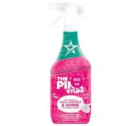 Pink Stuff Miracle Daily Shower & Shine Cleaning Spray 850ml Bathroom Cleaner Prevents Watermarks & Limescale Build Up, Stops Soap Scum, Glass Tiles, Screens, Chrome, No Rinse Fresh Finish