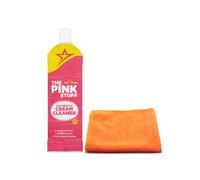Pink Stuff Versatile Liquid Cream Cleaner 500ML -Household Cleaner - Effective for removing Grease from Hard Surfaces- with Ultra Absorbent Microfibre Cleaning Cloth