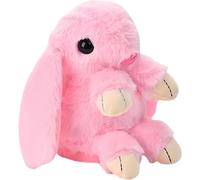 (Pink) Stuffed Bunny Rabbit - Light Up Interactive Electronic Rabbit | Educational Speaking Plush Stuffed Bunny Toy with Singing Dancing, For Toddler Over 3
