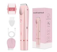 Pink Sugar Razor, PinkSugar 2 in 1 Bikini Trimmer, Portable Smooth Shave Razor, 2 in 1 Electric Electric Shaver for Women, Ipx7 Waterproof Wet & Dry (Pink)