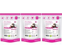 PINK SUN Raw Organic Coconut Flour 3kg (1kg x 3) Fine Gluten Free Ground Baking Flour Low Carb High Fibre Bread Making Unsweetened Vegetarian Vegan Non GM Bulk Buy