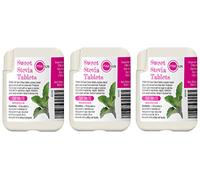 PINK SUN Stevia Tablets 3 x 500 Tabs - Sweetener Sugar Alternative Replacement Vegetarian Vegan Gluten Free Low Carb Non GM Zero Calories - Bulk Buy