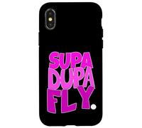 Pink SupaDupaFly Pink Color Graphic Pink Case for iPhone X/XS