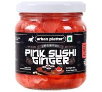 Pink Sushi Ginger, 190g, Drained Weight 110g [Gari, Japanese Style Pickled Ginger, Sushi Ingredient, Thinly Sliced, Perfectly Aromatic]