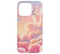 Pink Swan Sky Aesthetic Dreamy Cloud Elegant Design Case for iPhone 15 Pro Max