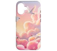 Pink Swan Sky Aesthetic Dreamy Cloud Elegant Design Case for iPhone 16