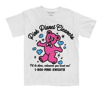 Pink Sweats T Shirt Pink Cleaners Logo new Official Mens White